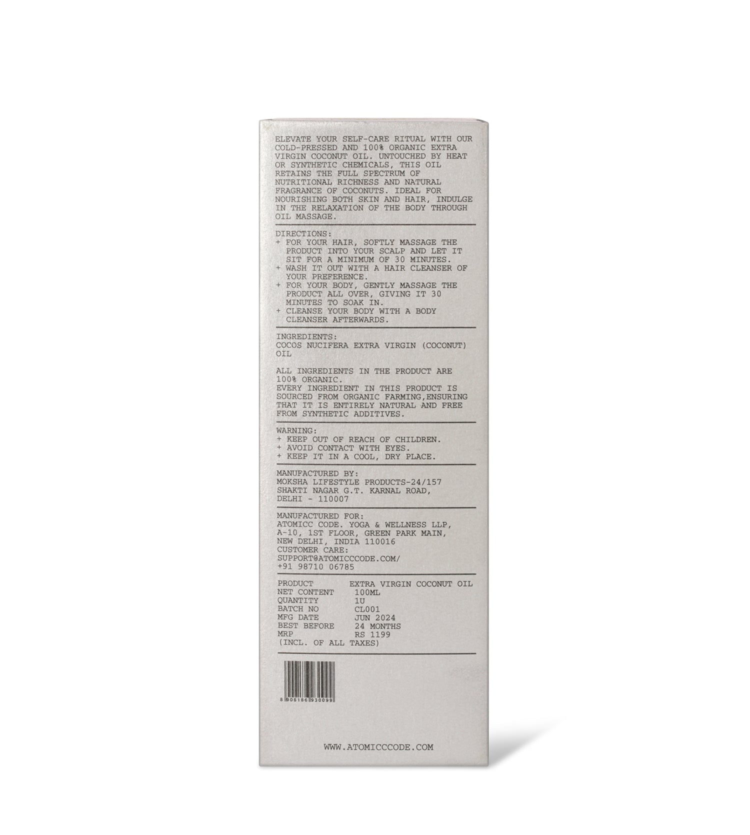 EXTRA VIRGIN COCONUT OIL