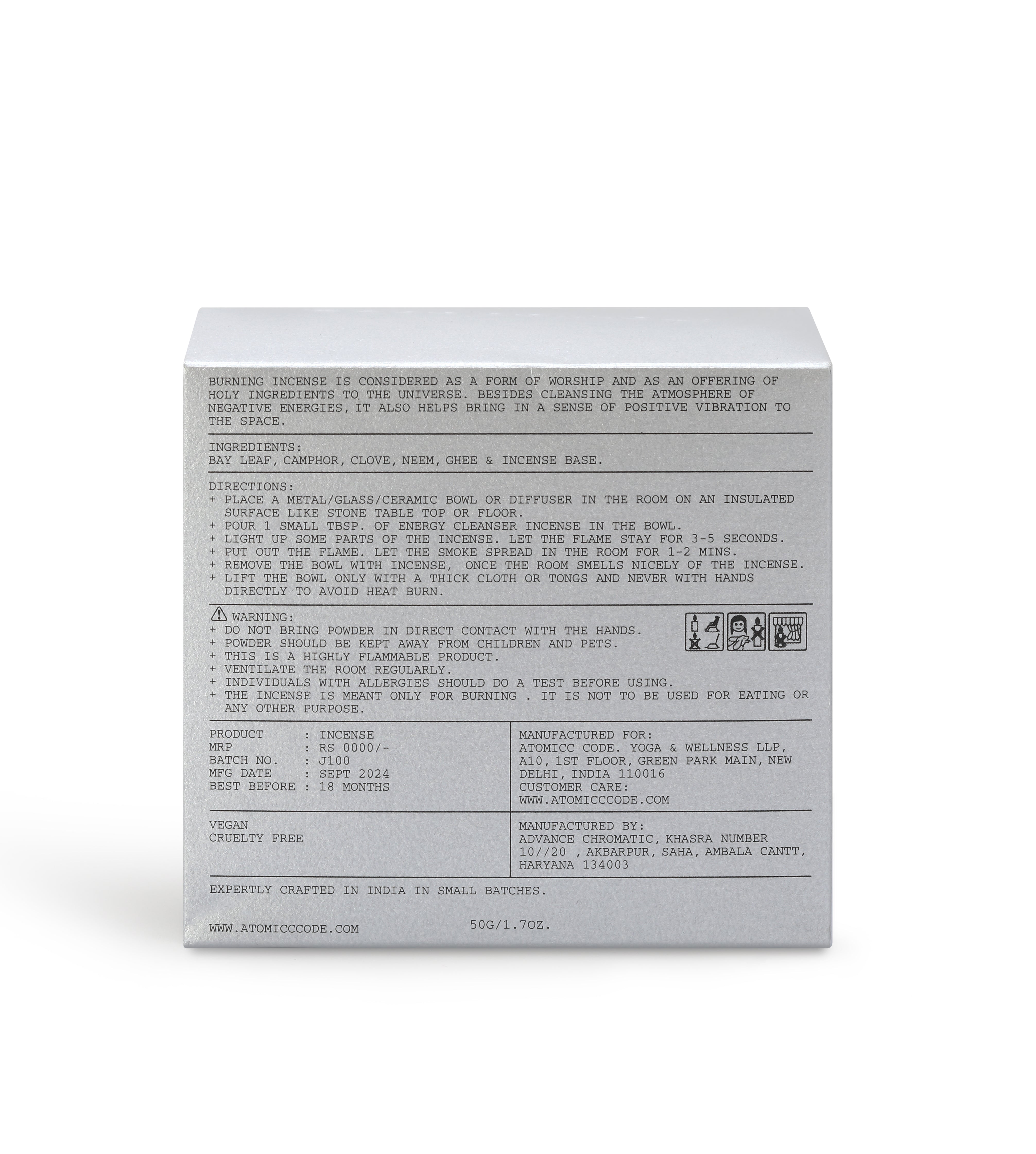 Energy Cleanser Incense